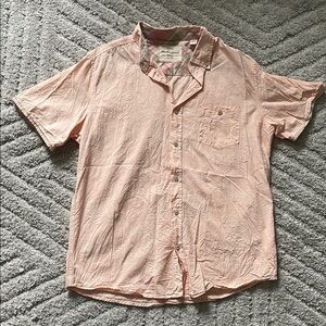 Original Weatherproof Vintage Men’s Salmon Button Down Shirt